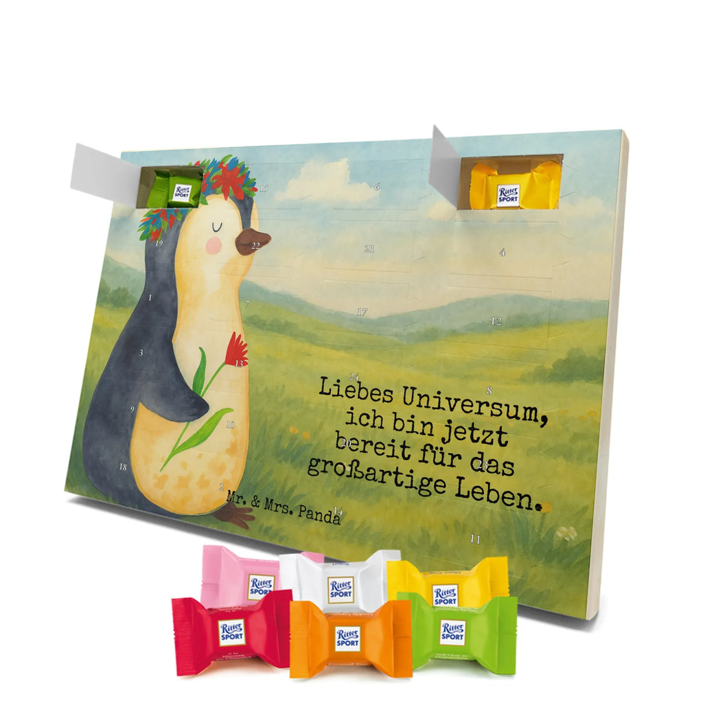 Chocolate advent calendar Penguin Flower Design North Pole, Penguins, penguins, goals in life, gift idea, love of life, lovesickness, wishes, universe, wreath of flowers, goals