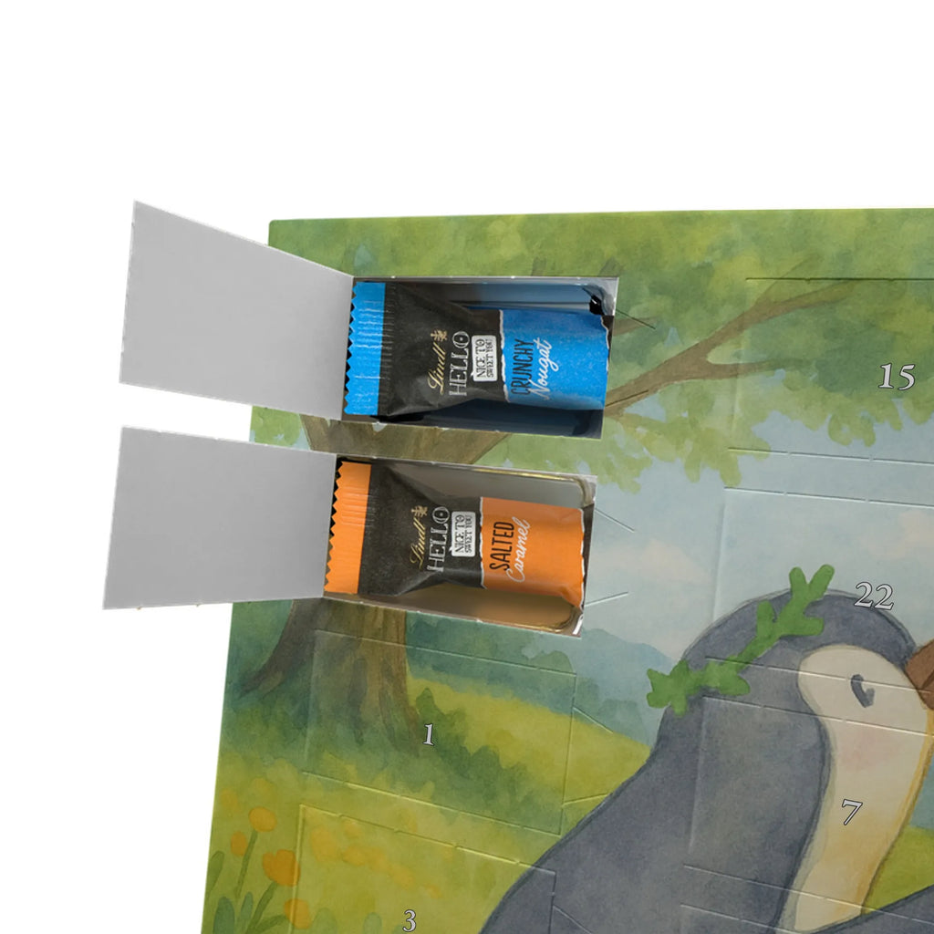 Chocolate advent calendar Penguin with child Design Father's Day, Mother's Day, Mother, Mummy, Gift, Birthday