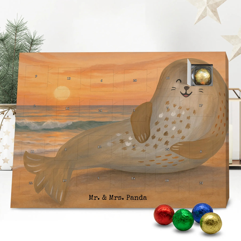 Chocolate advent calendar seal Laugh Design gift ideas, gifts, card, animal lover, special gifts, good mood, funny sayings, hand drawn, cute animal motives, cute, small animals, Baltic Sea, Seal, North Sea, Sea animal, Seals