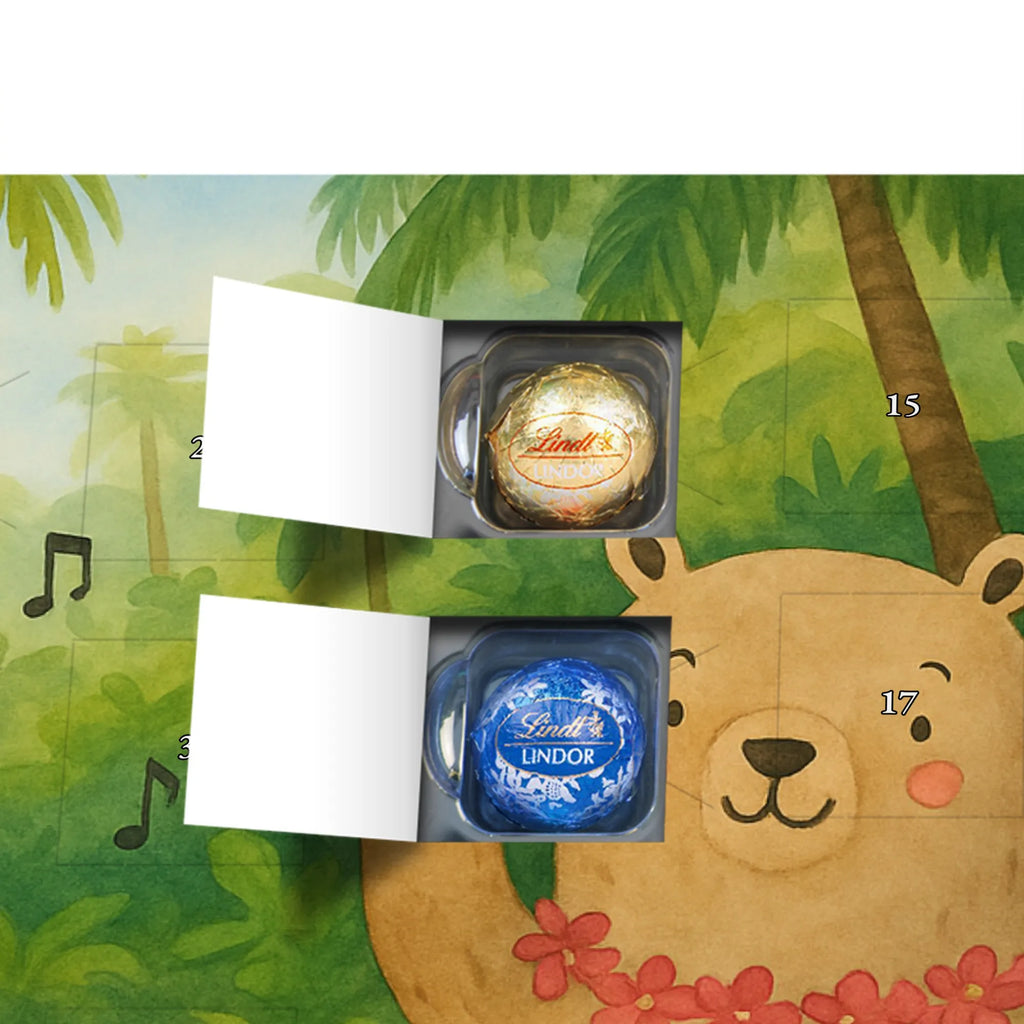 Chocolate advent calendar forest animals Aloha Design card, gift ideas, gifts, small animals, cute, cute animal motives, hand drawn, funny sayings, good mood, special gifts, animal lover, rabbit, dancing, forest animals, music, laughter, forest