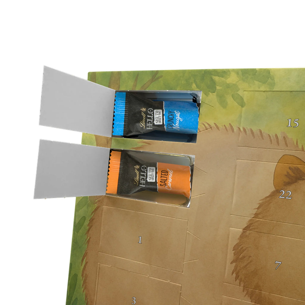 Chocolate advent calendar Wombat Design card, gift ideas, gifts, small animals, cute, cute animal motives, hand drawn, funny sayings, good mood, special gifts, animal lover, saying, life is beautiful, Australia