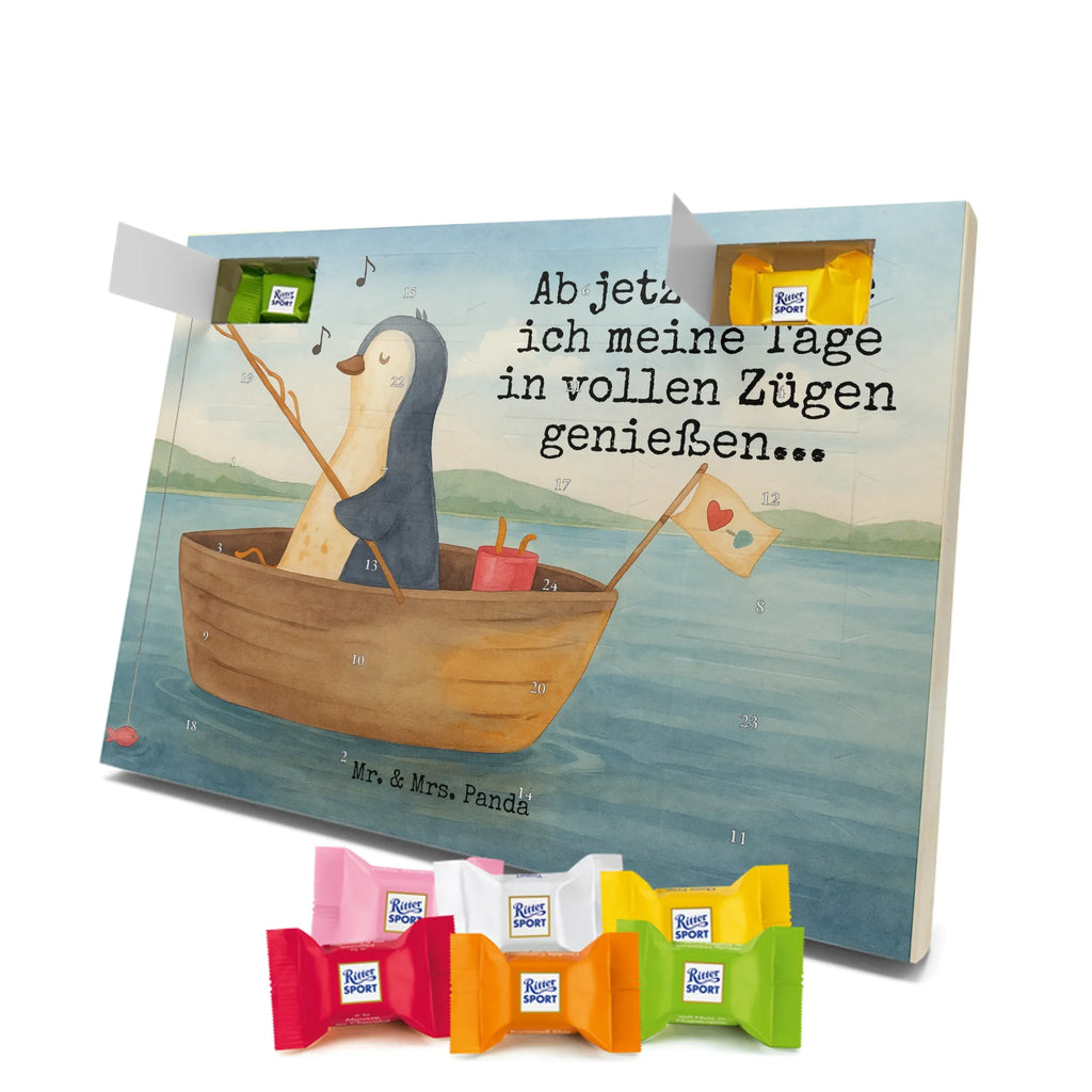 Chocolate advent calendar Penguin fishing boat Design North Pole, Penguins, boat, divorce, fishing boat, gift idea heartache, penguins, new beginning, enjoy, fishing, love of life, new start, separation