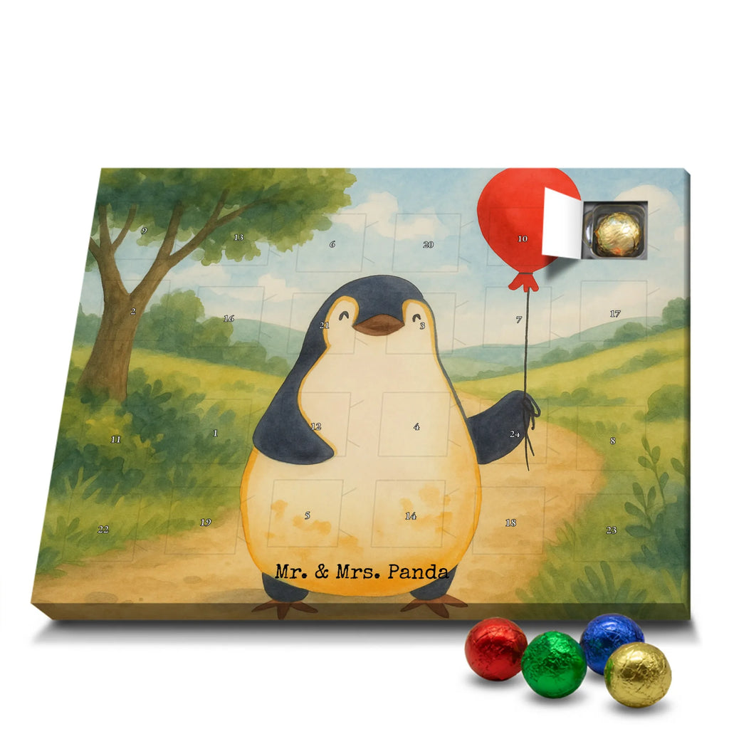 Chocolate advent calendar Penguin balloon Design North Pole, Penguins, gift idea, new life, new start, love of life, balloon, gift girlfriend, best friend, penguins