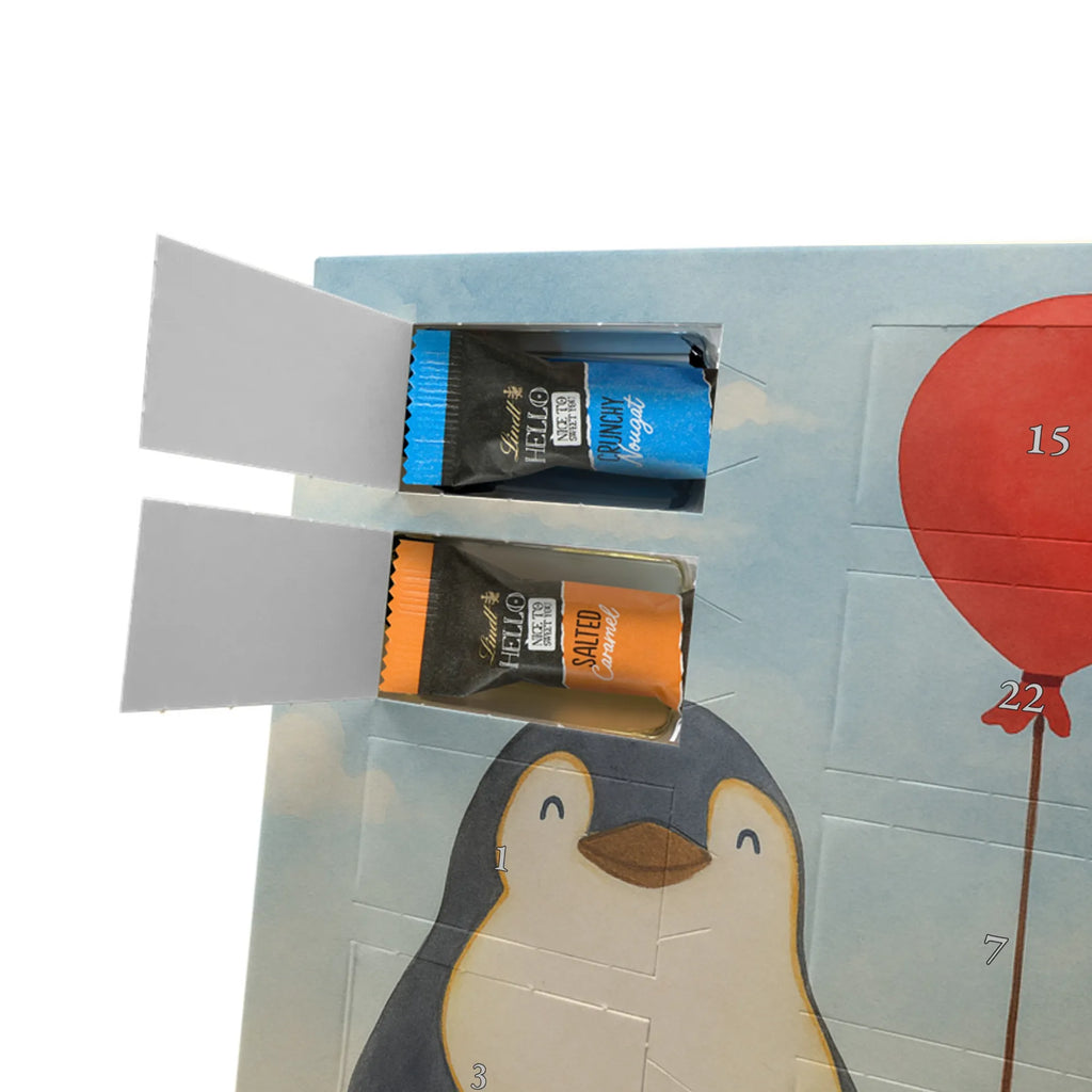 Chocolate advent calendar Penguin balloon Design North Pole, Penguins, gift idea, new life, new start, love of life, balloon, gift girlfriend, best friend, penguins