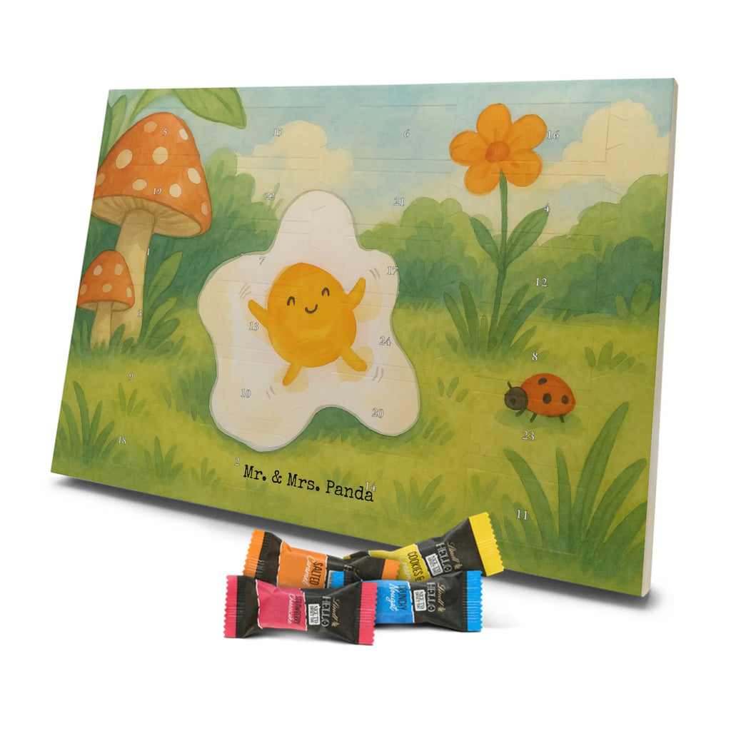 Chocolate advent calendar Fried egg egg Design card, gift ideas, gifts, small animals, cute, cute animal motives, hand drawn, funny sayings, good mood, special gifts, animal lover, Egg, day, fried egg, nice