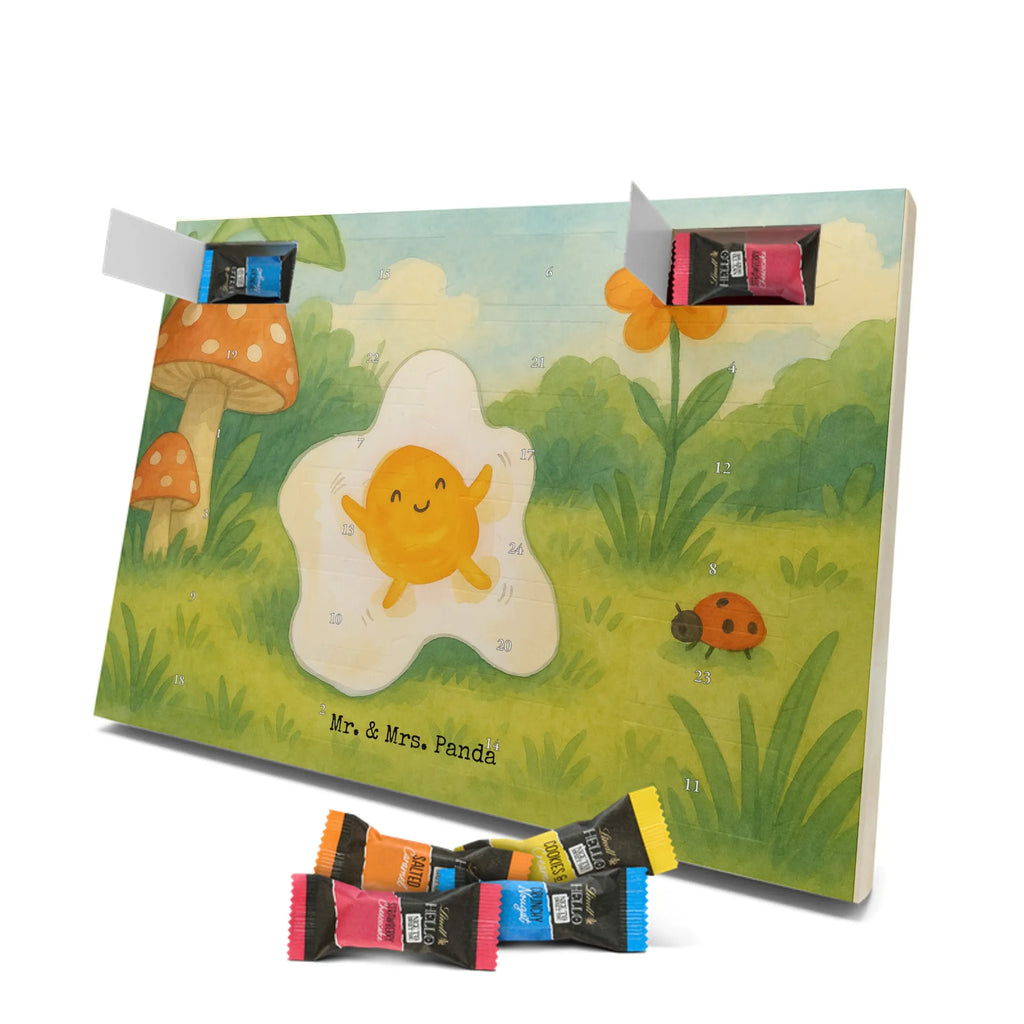 Chocolate advent calendar Fried egg egg Design card, gift ideas, gifts, small animals, cute, cute animal motives, hand drawn, funny sayings, good mood, special gifts, animal lover, Egg, day, fried egg, nice