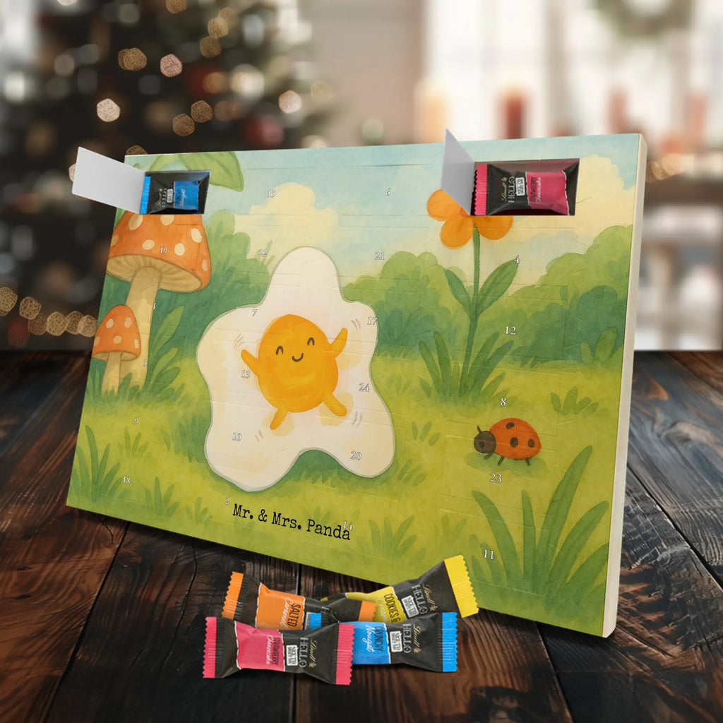 Chocolate advent calendar Fried egg egg Design card, gift ideas, gifts, small animals, cute, cute animal motives, hand drawn, funny sayings, good mood, special gifts, animal lover, Egg, day, fried egg, nice