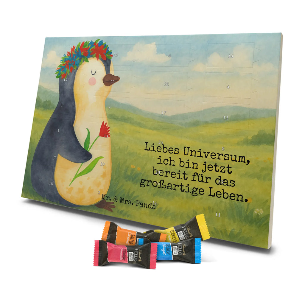 Chocolate advent calendar Penguin Flower Design North Pole, Penguins, penguins, goals in life, gift idea, love of life, lovesickness, wishes, universe, wreath of flowers, goals