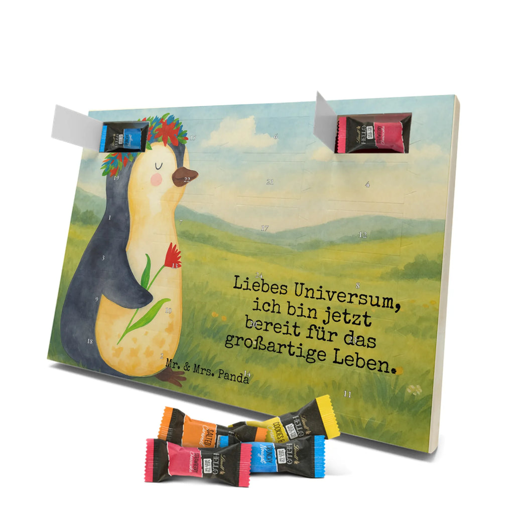 Chocolate advent calendar Penguin Flower Design North Pole, Penguins, penguins, goals in life, gift idea, love of life, lovesickness, wishes, universe, wreath of flowers, goals