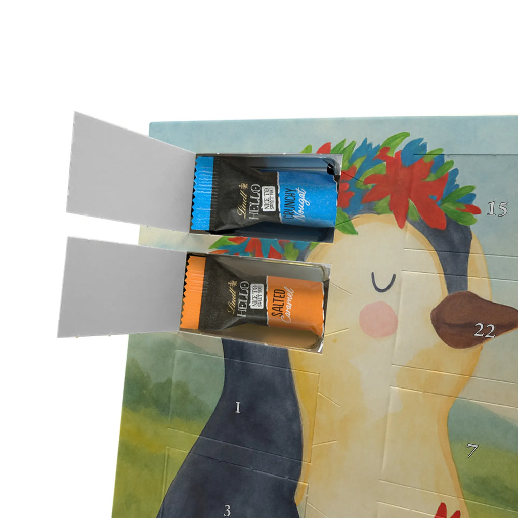 Chocolate advent calendar Penguin Flower Design North Pole, Penguins, penguins, goals in life, gift idea, love of life, lovesickness, wishes, universe, wreath of flowers, goals