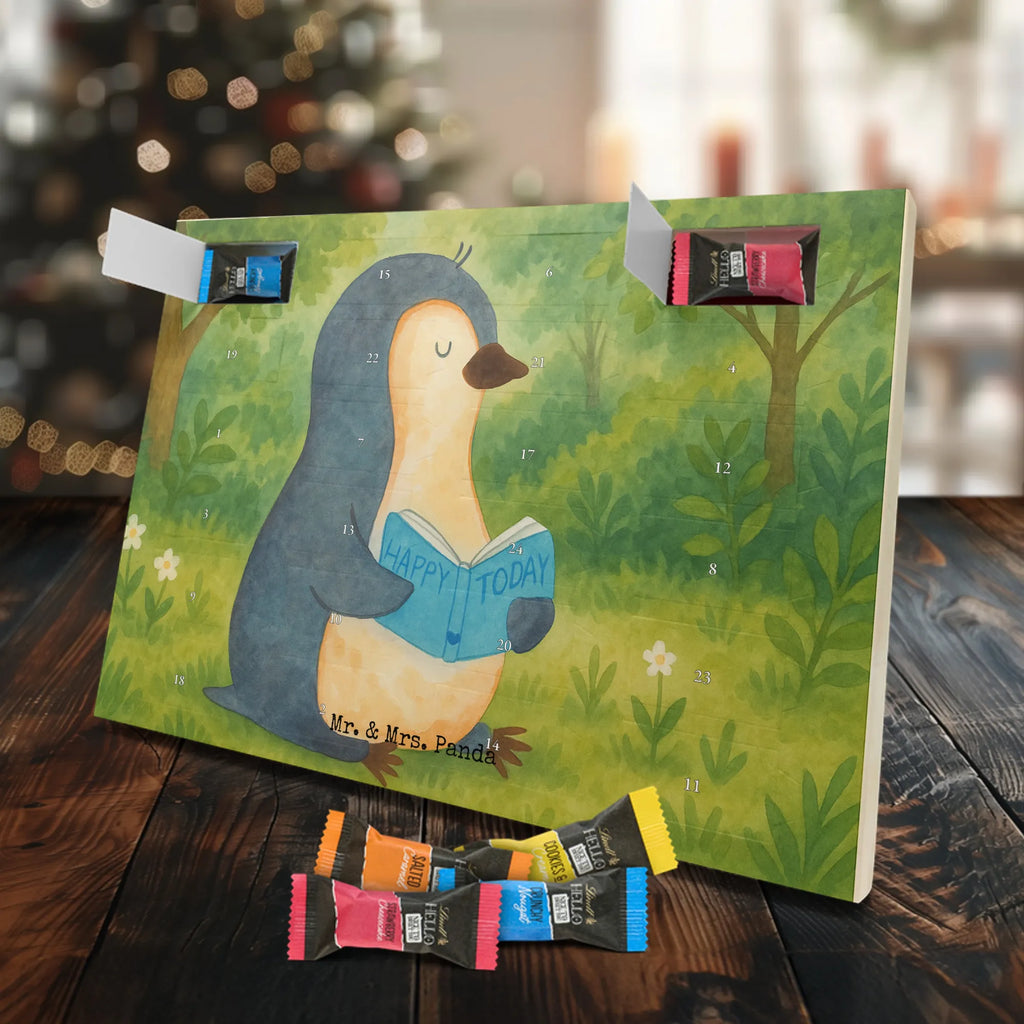 Chocolate advent calendar Penguin A book Design North Pole, Penguins, doing nothing, leisure, penguins, bookworm, reading, book, lazing around, holidays, vacation