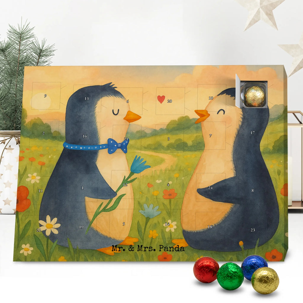 Chocolate advent calendar Penguin pair Design North Pole, Penguins, wedding gift, great love, wedding day, penguins, wedding, love gift, anniversary, lovers, proof of love, dream couple