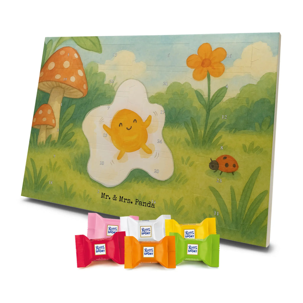 Chocolate advent calendar Fried egg egg Design card, gift ideas, gifts, small animals, cute, cute animal motives, hand drawn, funny sayings, good mood, special gifts, animal lover, Egg, day, fried egg, nice