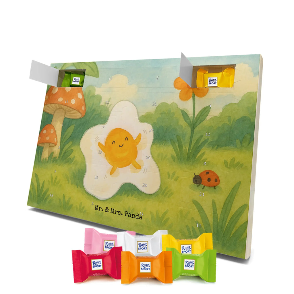 Chocolate advent calendar Fried egg egg Design card, gift ideas, gifts, small animals, cute, cute animal motives, hand drawn, funny sayings, good mood, special gifts, animal lover, Egg, day, fried egg, nice