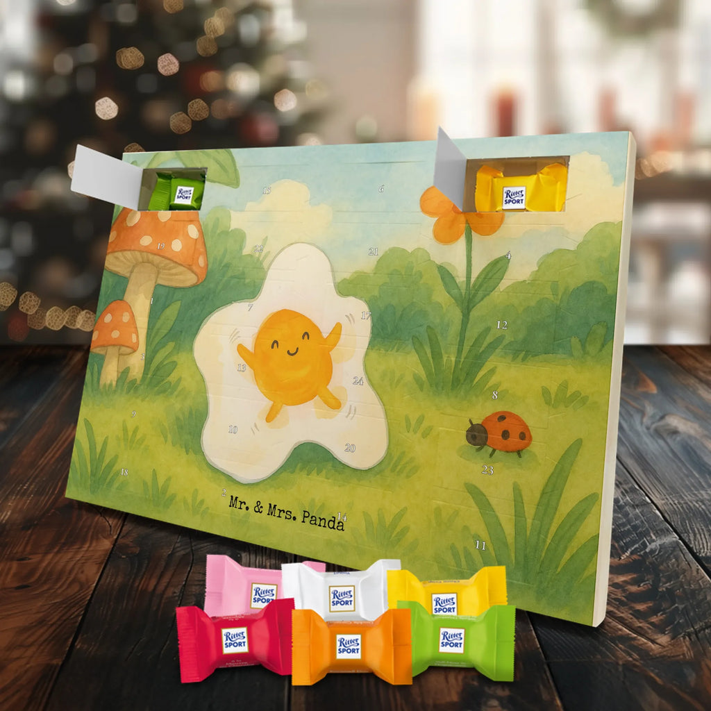 Chocolate advent calendar Fried egg egg Design card, gift ideas, gifts, small animals, cute, cute animal motives, hand drawn, funny sayings, good mood, special gifts, animal lover, Egg, day, fried egg, nice