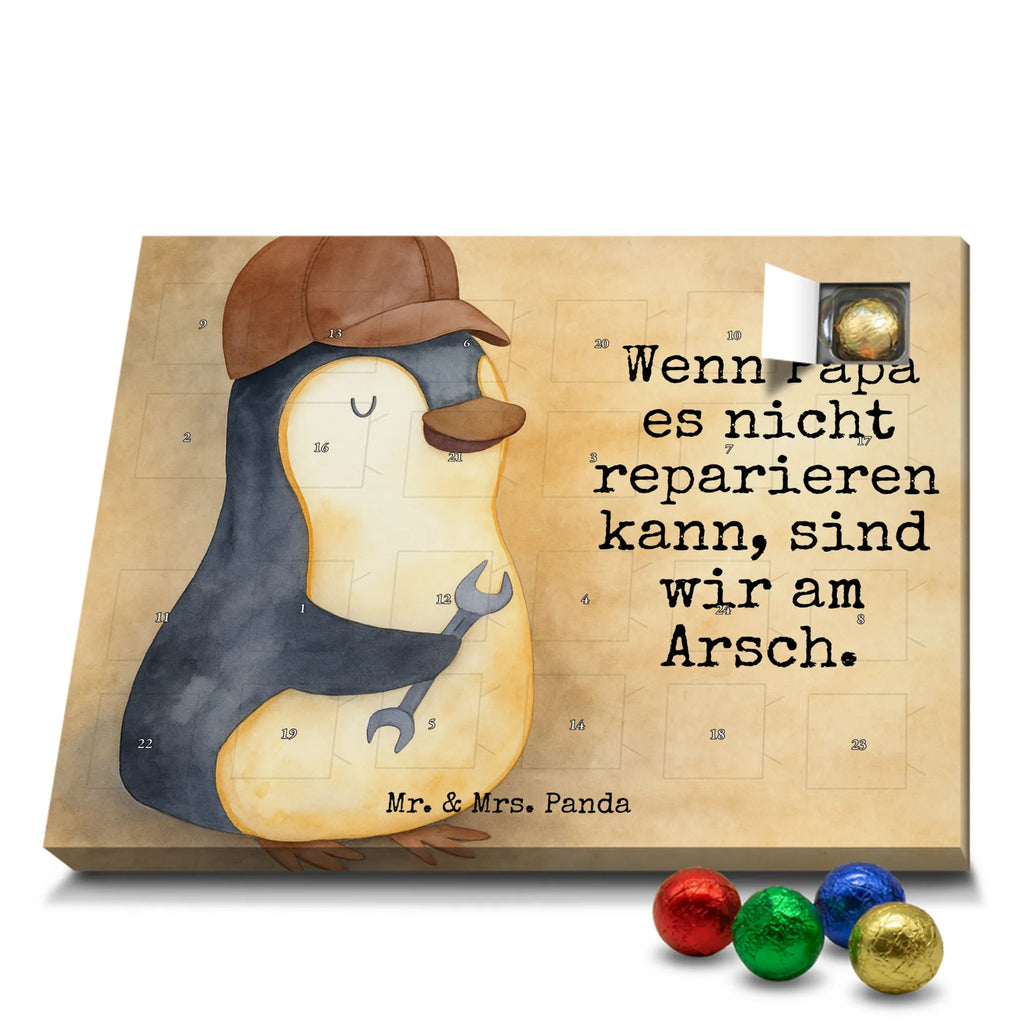 Chocolate advent calendar If Daddy can't fix it, we're screwed. Design Father's Day, Mother's Day, Father, Best Daddy in the World, Gift Daddy