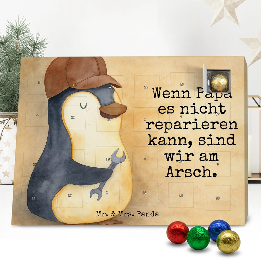 Chocolate advent calendar If Daddy can't fix it, we're screwed. Design Father's Day, Mother's Day, Father, Best Daddy in the World, Gift Daddy