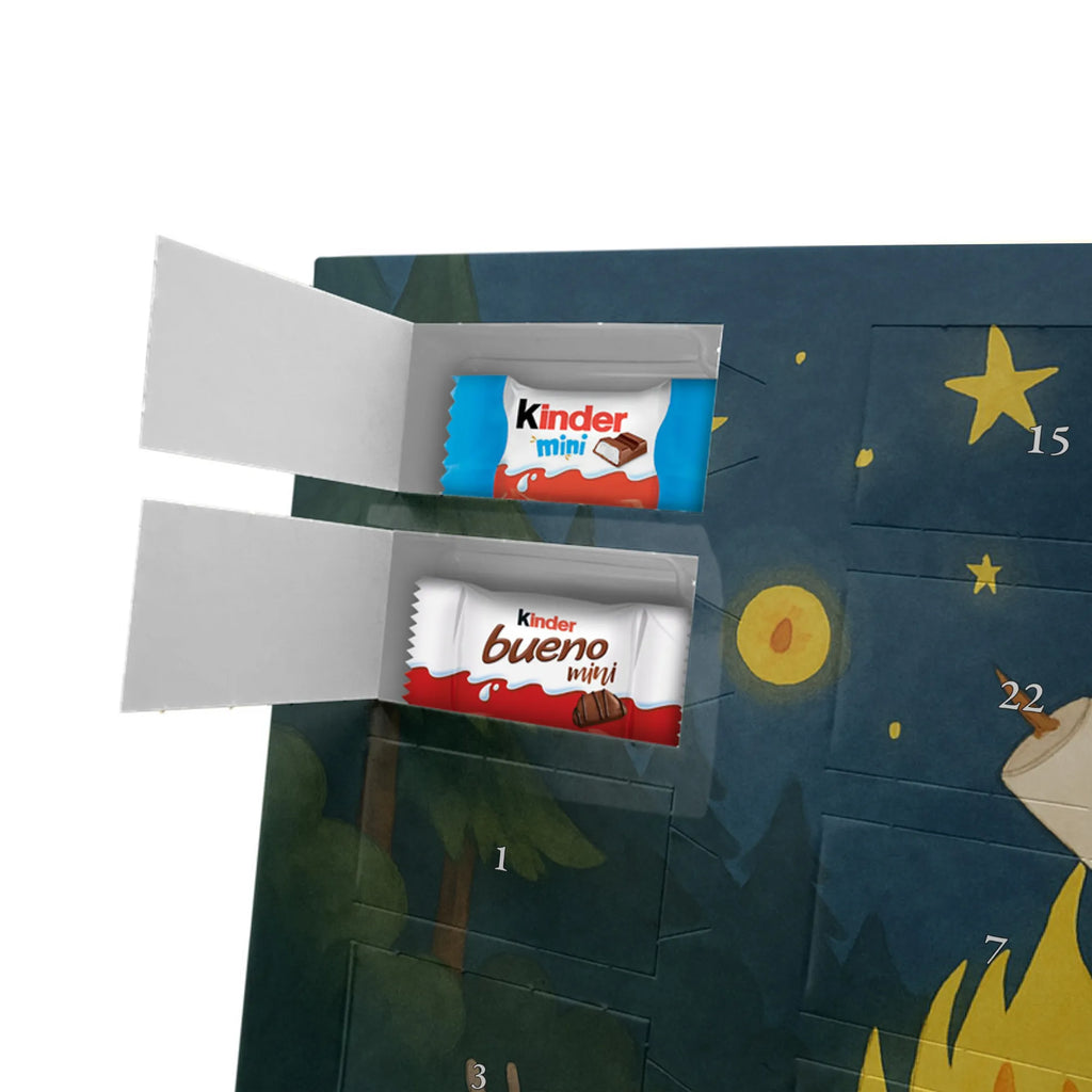 Chocolate advent calendar Bear & Ladybird campfire Design teddy bear, cuddly toy, Campfire