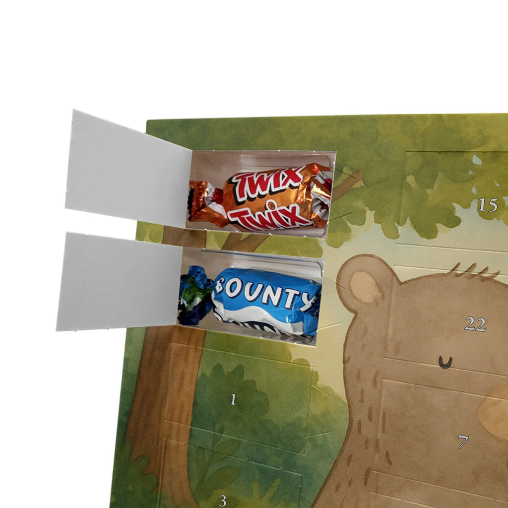 Chocolate advent calendar bear and rabbit Embrace Design Loving, Two, Together, Marriage, Proposal of marriage, Love gift, gift for her, gift for him, anniversary gift, friends, best friend, rabbit