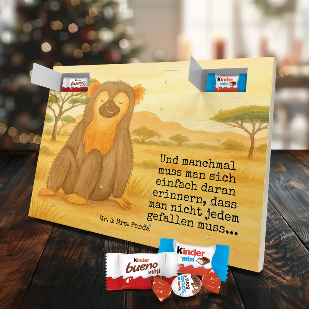 Chocolate advent calendar Monkey Design Africa, self-confidence, respect, monkey, self-esteem, monkeys, self-love