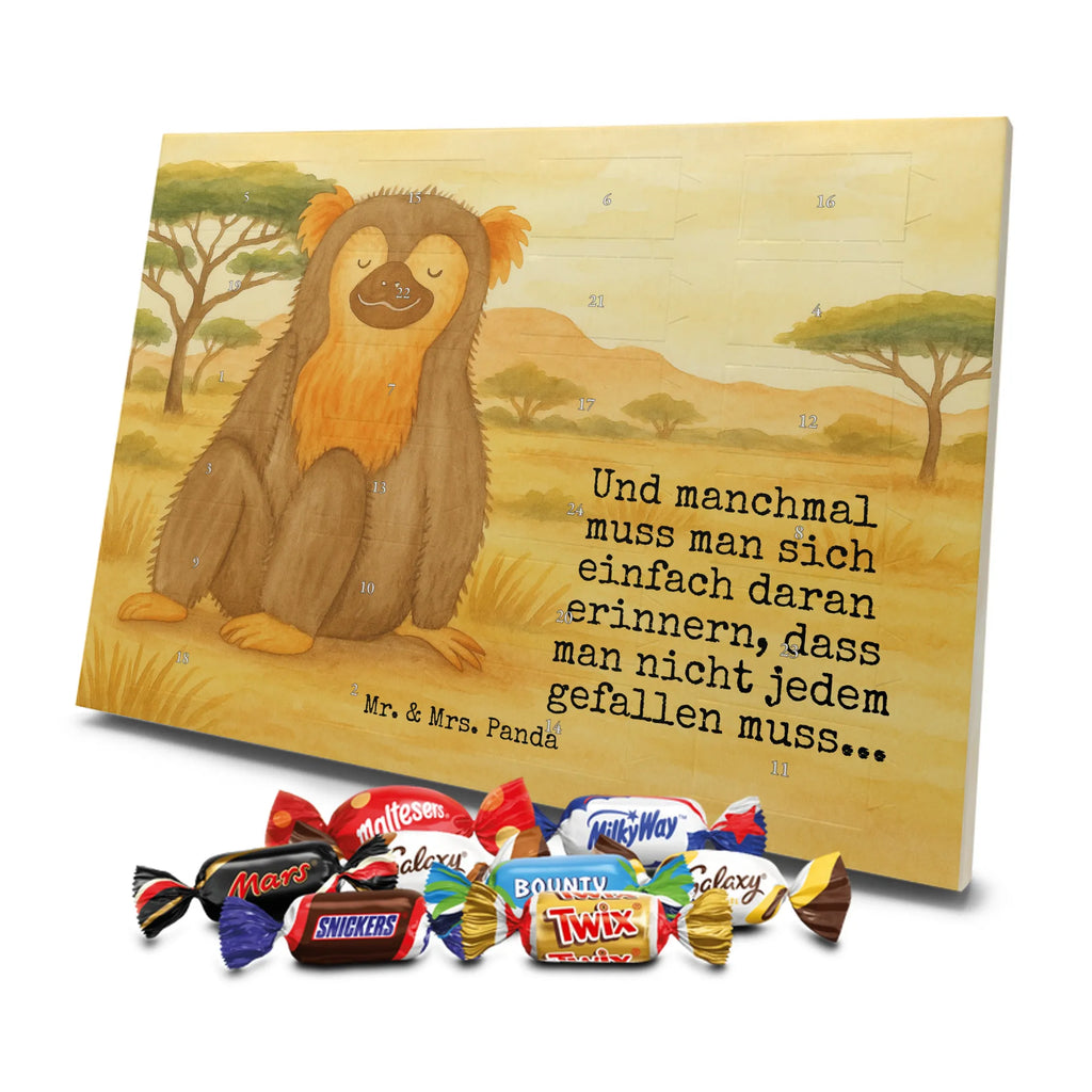 Chocolate advent calendar Monkey Design Africa, self-confidence, respect, monkey, self-esteem, monkeys, self-love