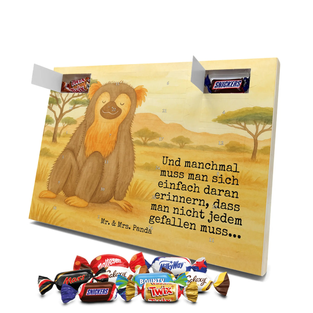 Chocolate advent calendar Monkey Design Africa, self-confidence, respect, monkey, self-esteem, monkeys, self-love