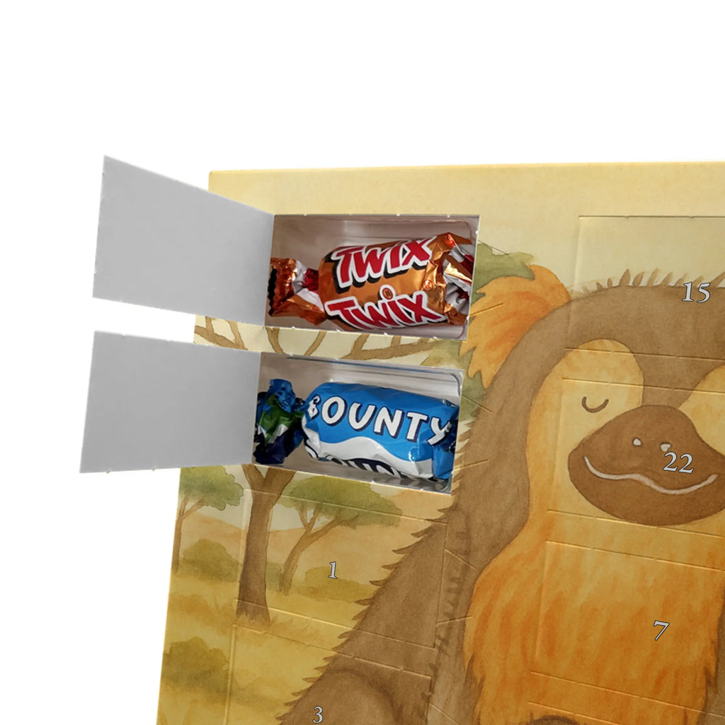 Chocolate advent calendar Monkey Design Africa, self-confidence, respect, monkey, self-esteem, monkeys, self-love