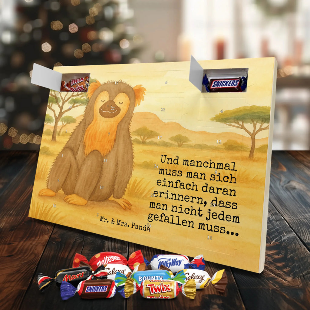 Chocolate advent calendar Monkey Design Africa, self-confidence, respect, monkey, self-esteem, monkeys, self-love