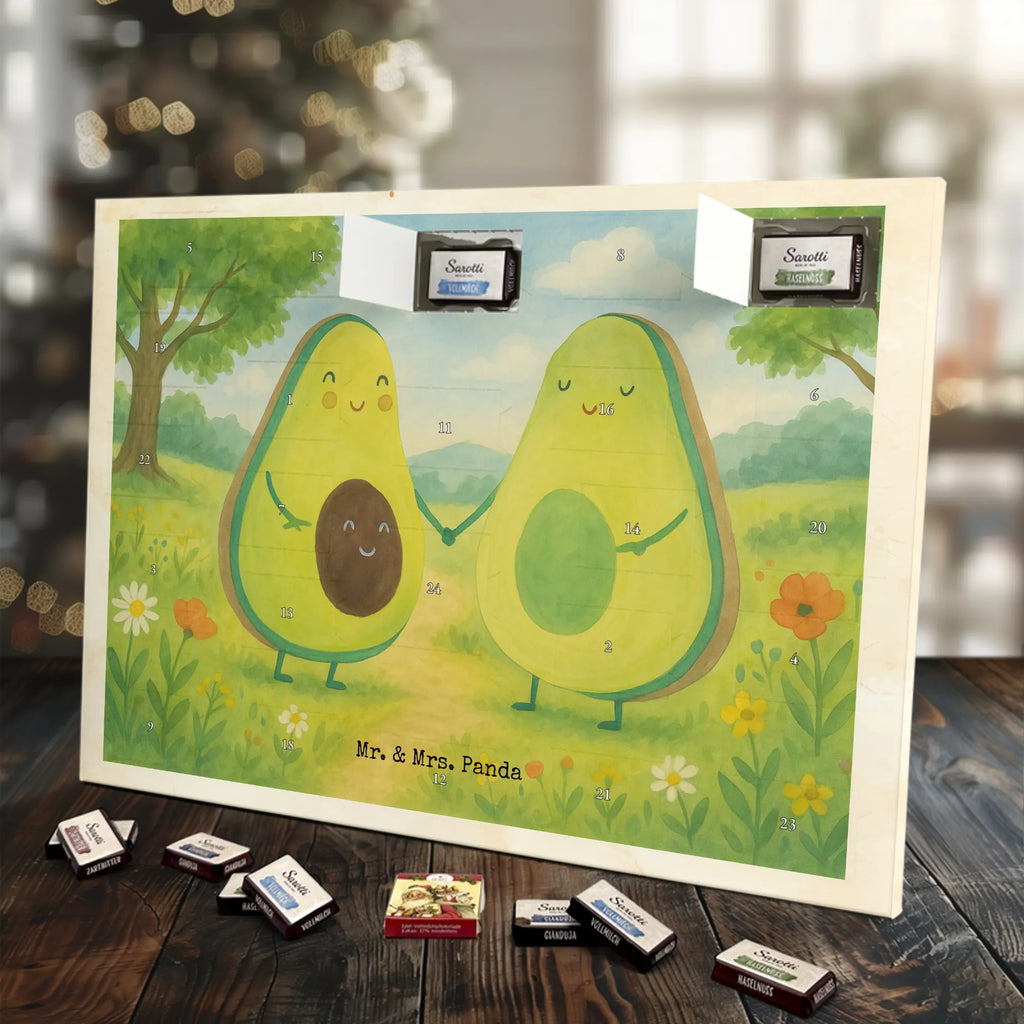 Chocolate advent calendar avocado pair Design vegetables, birth, children, pregnancy, wedding