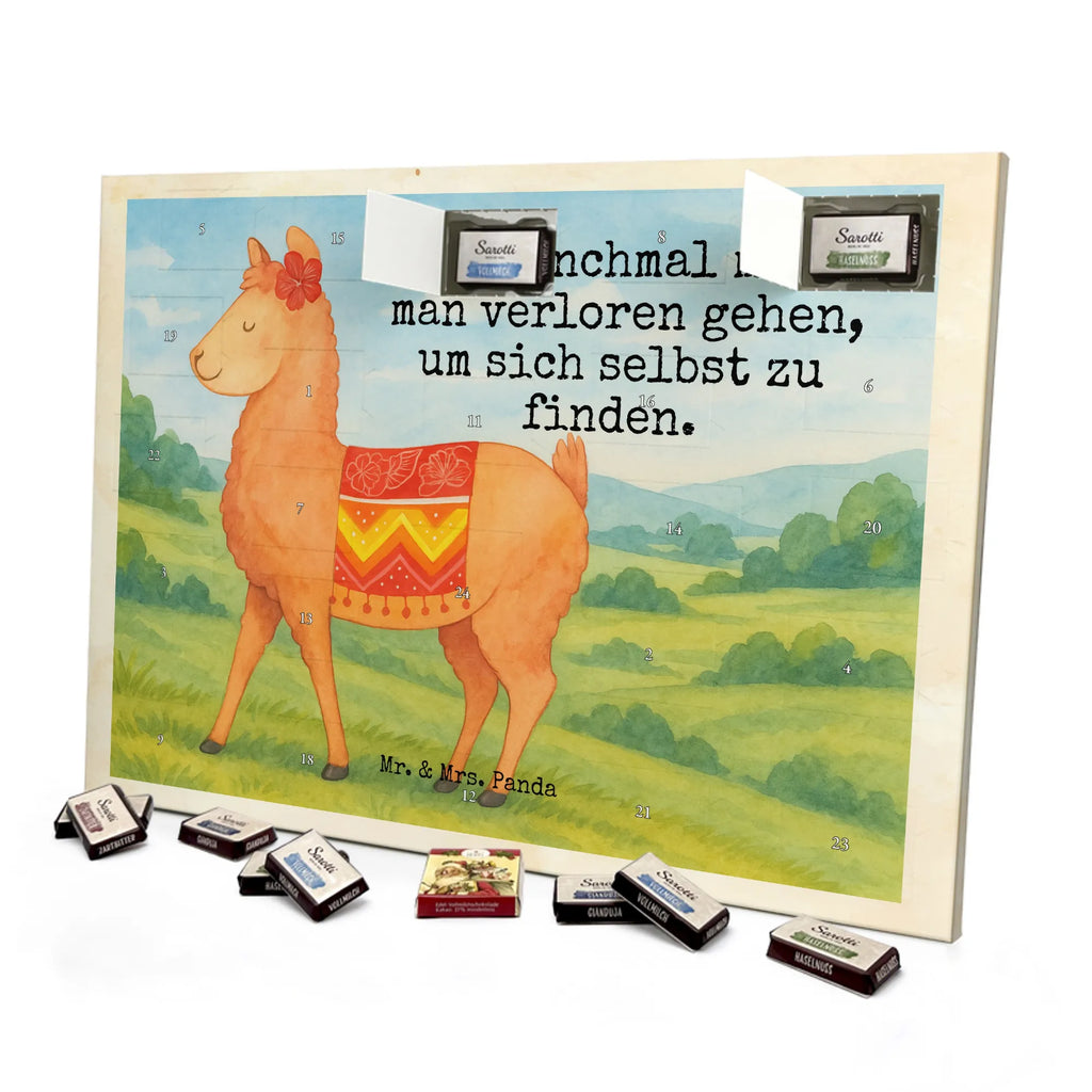 Chocolate advent calendar alpaca Proud Design alpaca, animal, llama, pako, camel, Peru, favourite animal