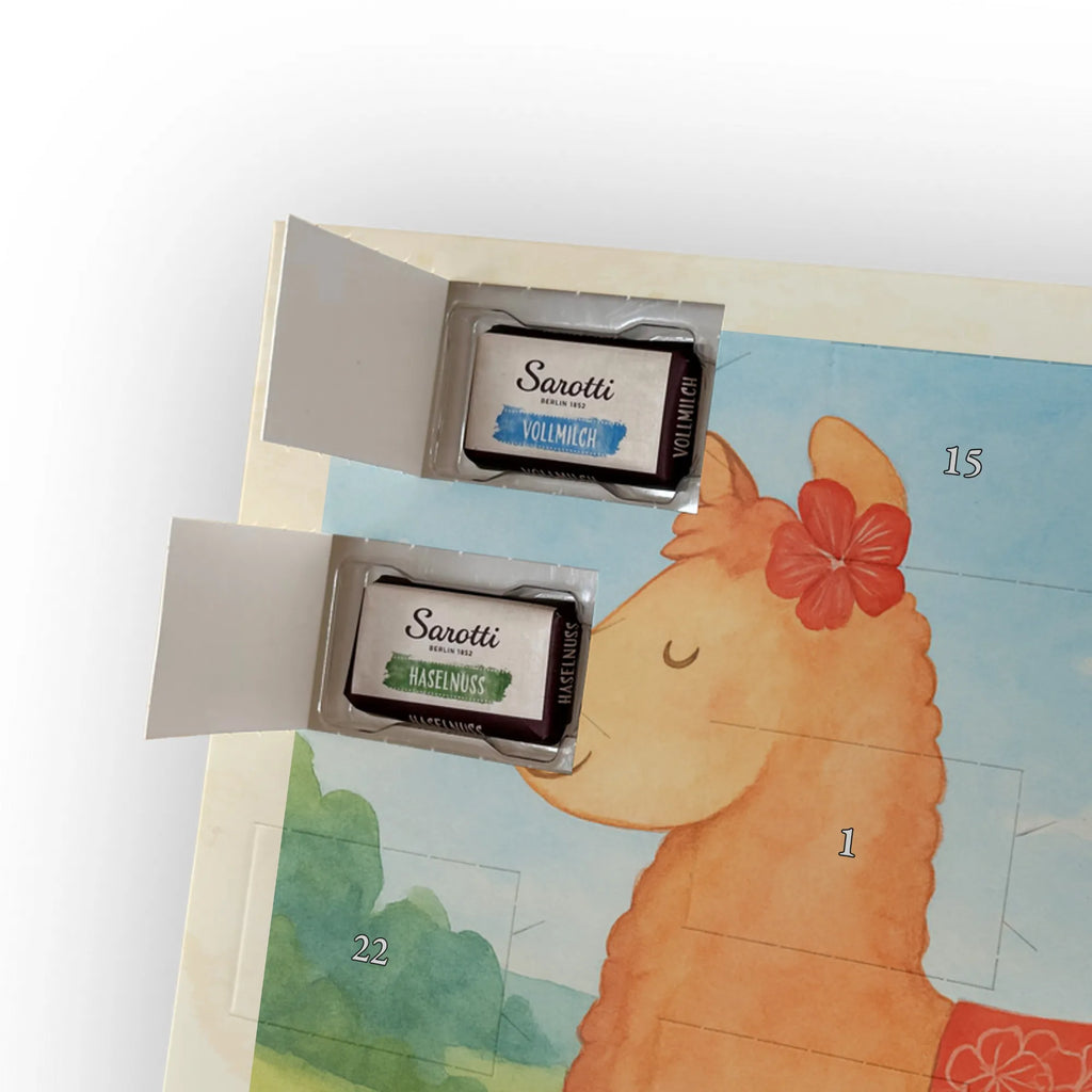 Chocolate advent calendar alpaca Proud Design alpaca, animal, llama, pako, camel, Peru, favourite animal