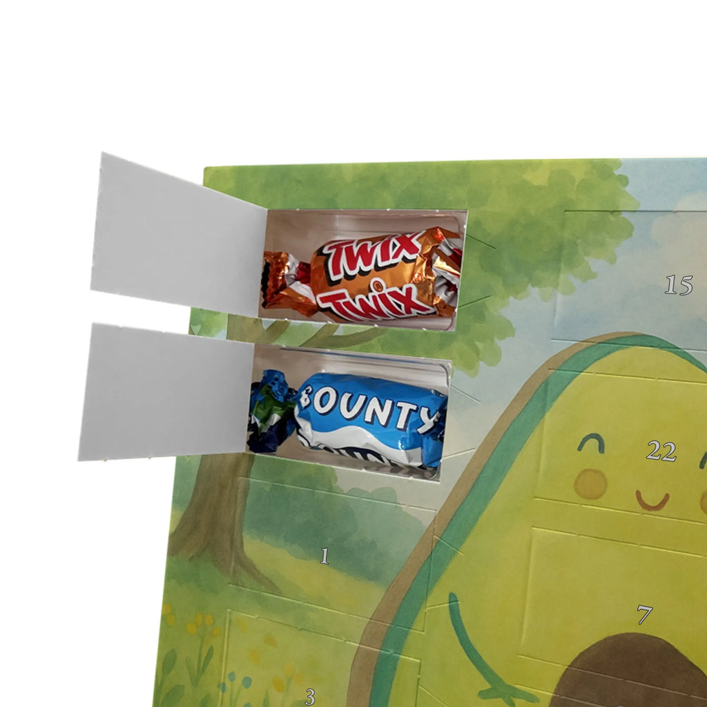 Chocolate advent calendar avocado pair Design vegetables, birth, children, pregnancy, wedding