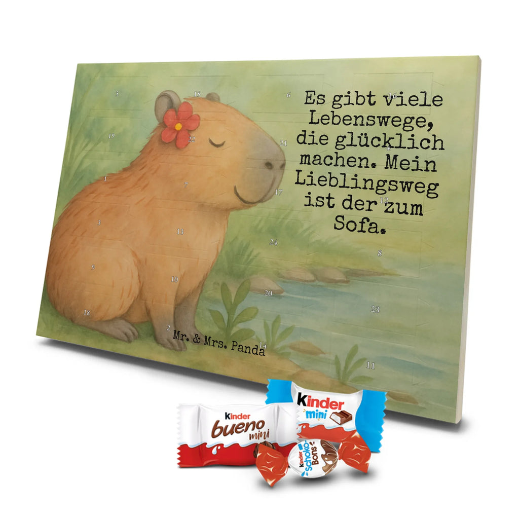Chocolate advent calendar Capybara flower Design gift ideas, gifts, card, animal lover, special gifts, good mood, funny sayings, hand drawn, cute animal motives, cute, small animals