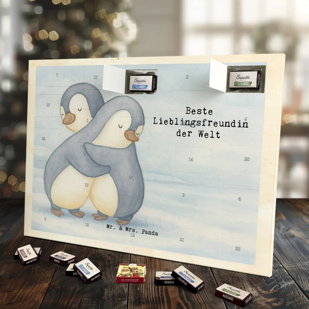 Chocolate advent calendar penguin Best favorite friend in the world Design thank you, birthday, gift idea, birthday present, gift tip, make you happy, giving, for, gift, darling, best friend, favorite person, Favorite friend, girlfriend, heart