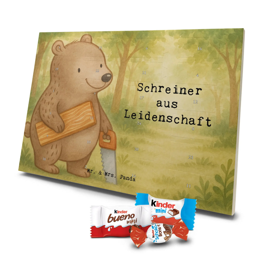 Chocolate advent calendar Carpenter Passion Design gift, promotion, anniversary, retirement, sayings, job start, gift idea, best, farewell gift, profession, passing exam