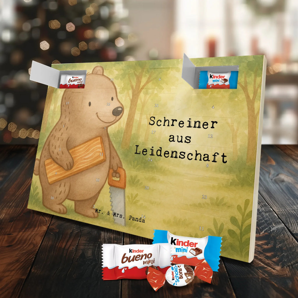 Chocolate advent calendar Carpenter Passion Design gift, promotion, anniversary, retirement, sayings, job start, gift idea, best, farewell gift, profession, passing exam