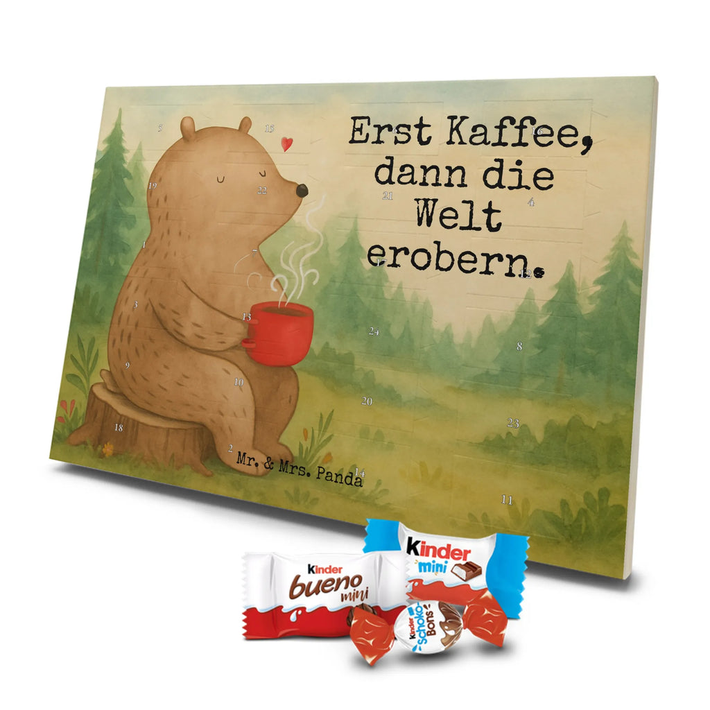 Chocolate advent calendar bear Coffee Design teddy bear, cuddly toy, conquer the world, morning routine, bears, save the world, good morning