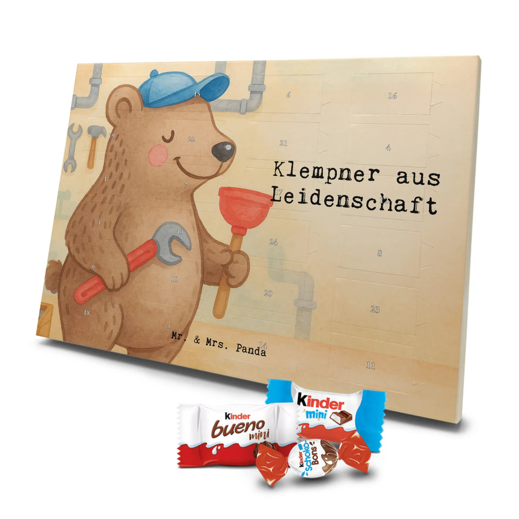 Chocolate advent calendar Plumber Passion Design gift, promotion, anniversary, retirement, sayings, job start, gift idea, best, farewell gift, profession, passing exam