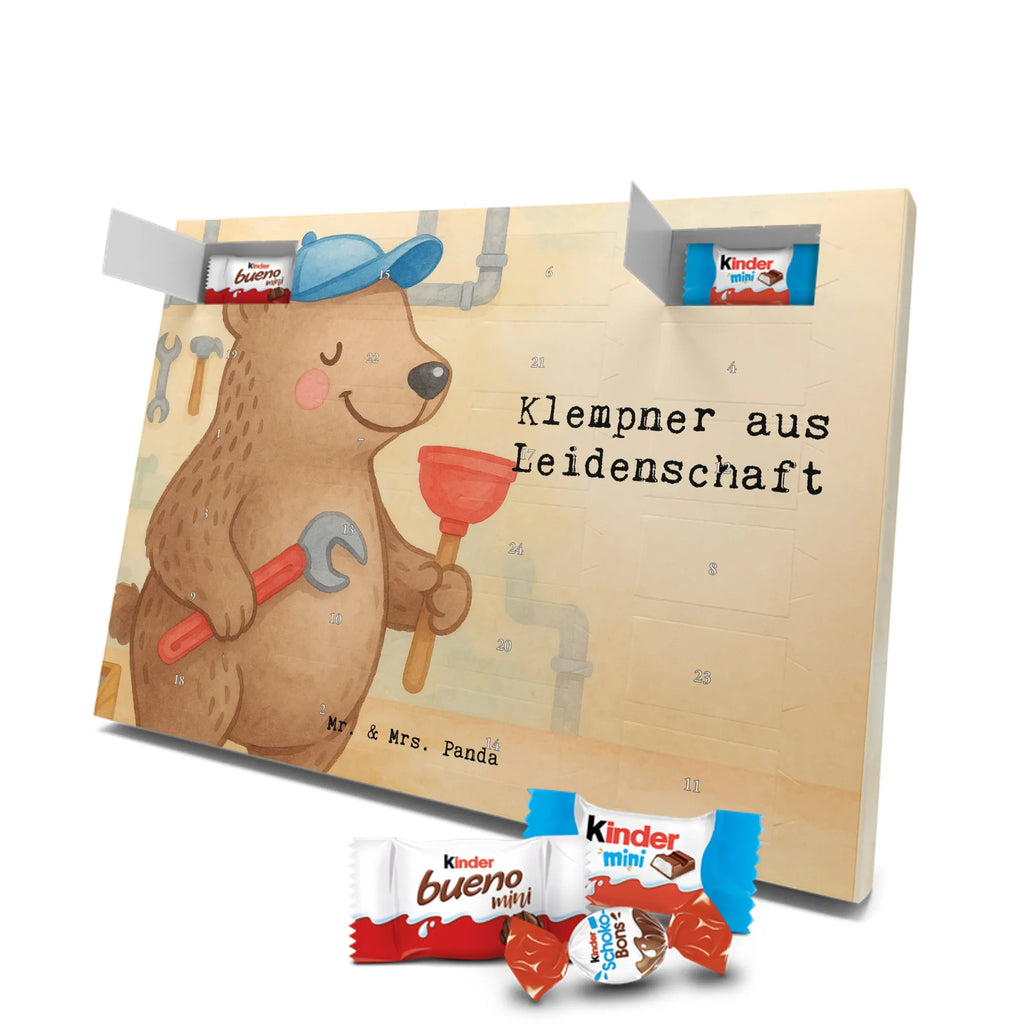 Chocolate advent calendar Plumber Passion Design gift, promotion, anniversary, retirement, sayings, job start, gift idea, best, farewell gift, profession, passing exam