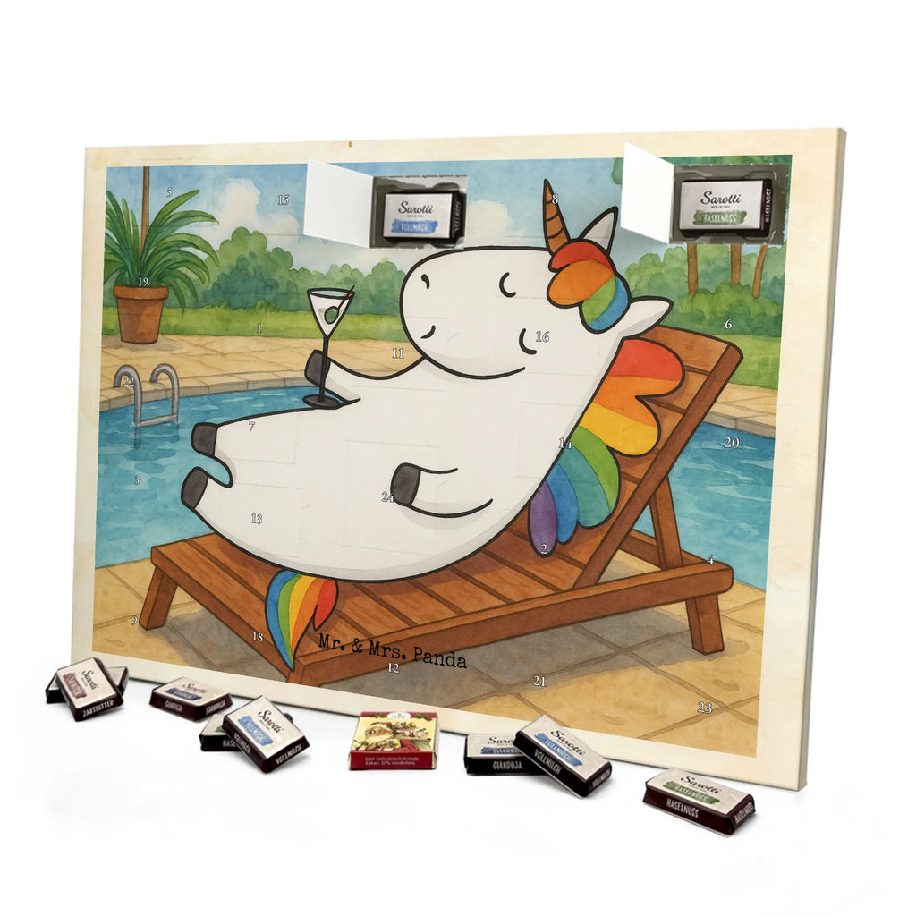 Chocolate advent calendar unicorn cocktail Design girlfriend present, girlfriend gift, birthday, fun, champagne, celebrating