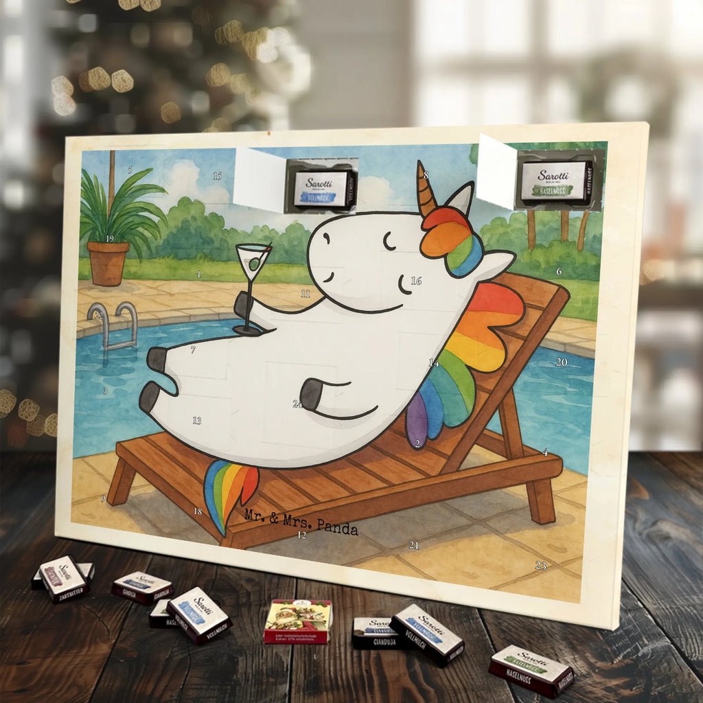 Chocolate advent calendar unicorn cocktail Design girlfriend present, girlfriend gift, birthday, fun, champagne, celebrating