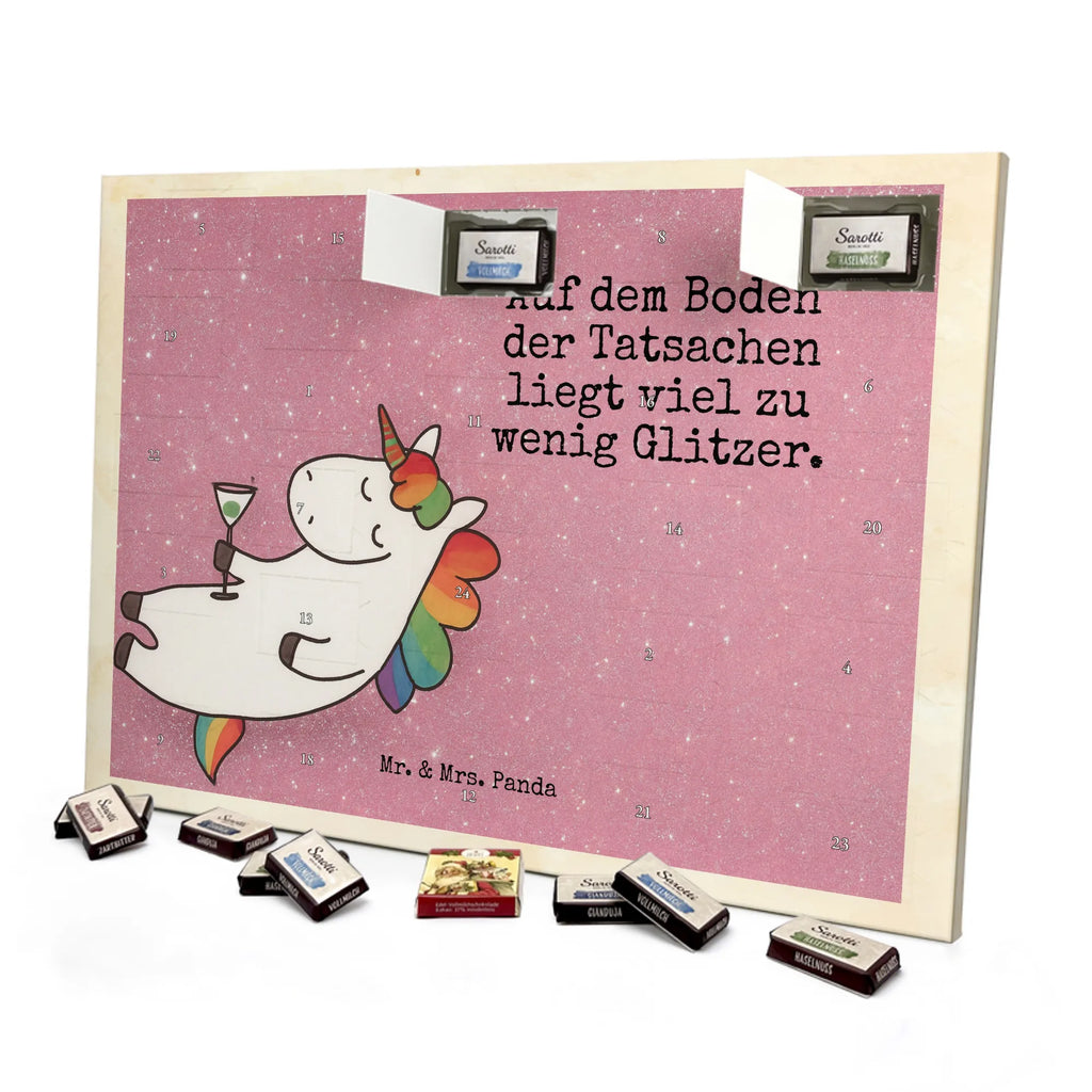 Chocolate advent calendar unicorn cocktail Design girlfriend present, girlfriend gift, birthday, fun, champagne, celebrating