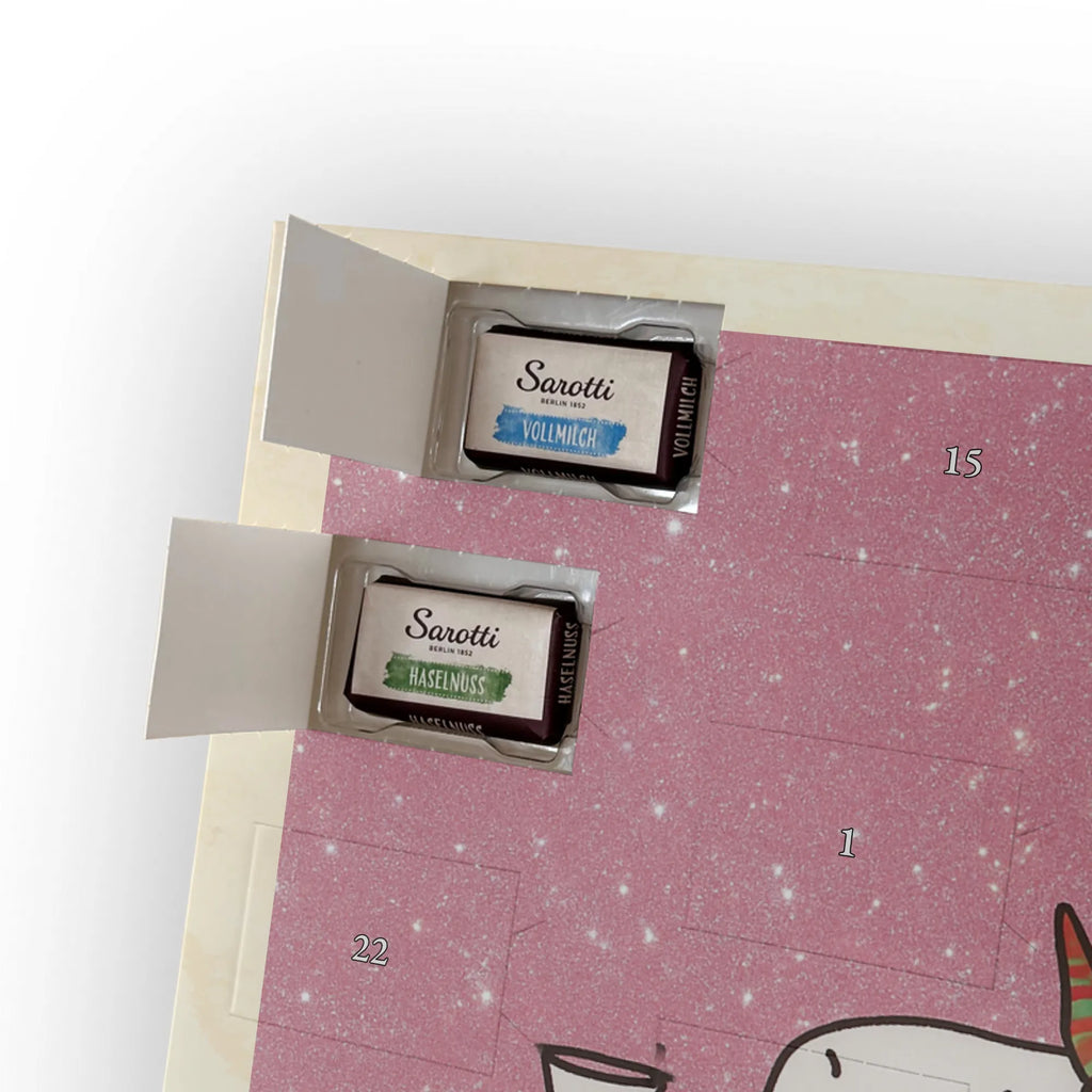 Chocolate advent calendar unicorn cocktail Design girlfriend present, girlfriend gift, birthday, fun, champagne, celebrating