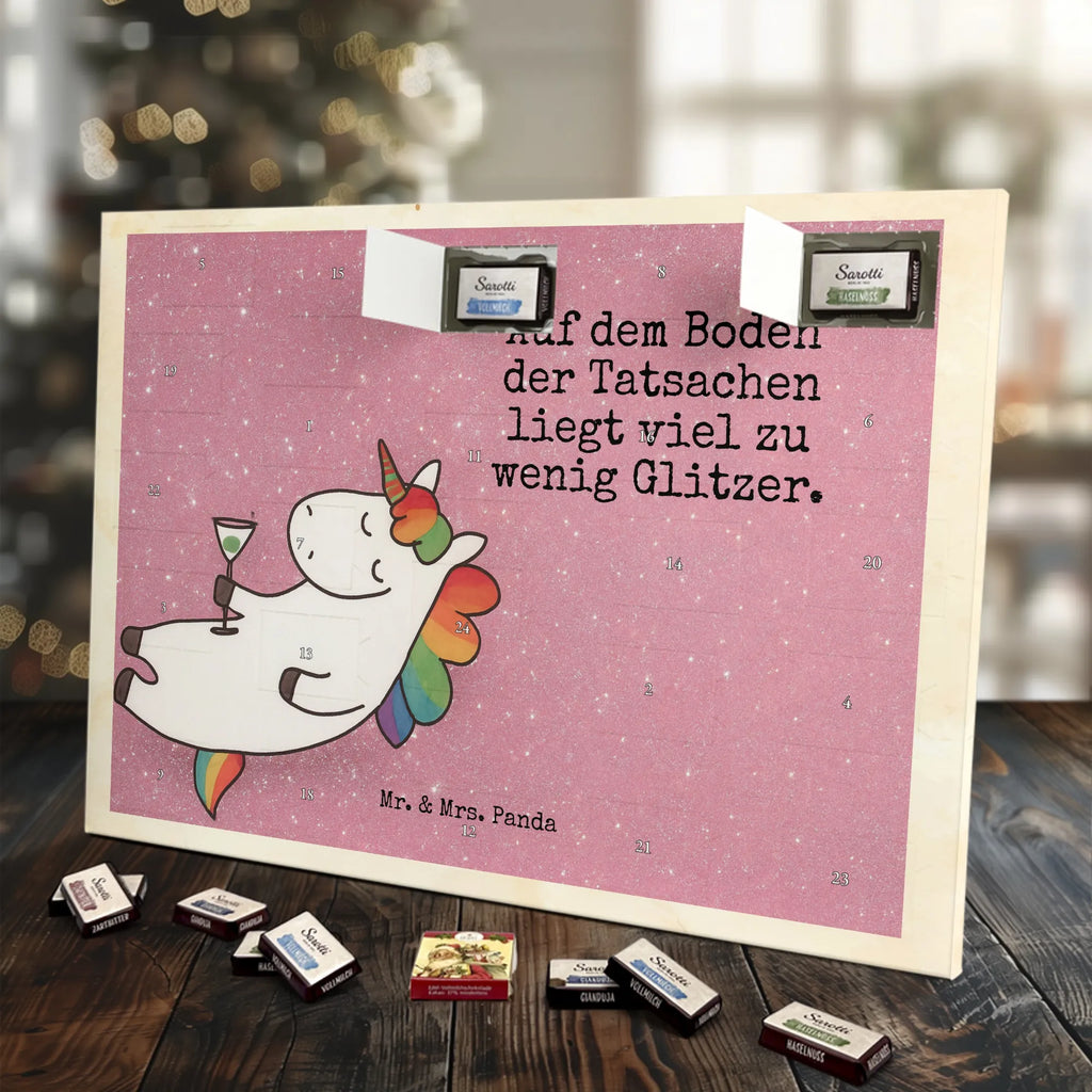 Chocolate advent calendar unicorn cocktail Design girlfriend present, girlfriend gift, birthday, fun, champagne, celebrating