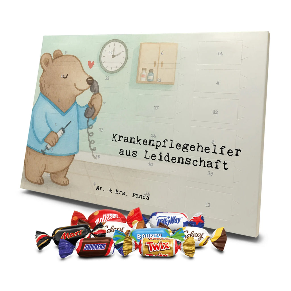 Chocolate advent calendar nursing assistant Passion Design gift, promotion, anniversary, retirement, sayings, job start, gift idea, best, farewell gift, profession, passing exam