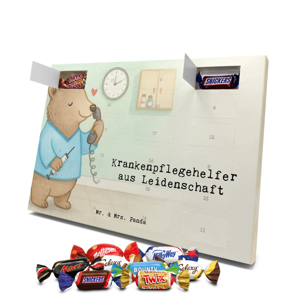 Chocolate advent calendar nursing assistant Passion Design gift, promotion, anniversary, retirement, sayings, job start, gift idea, best, farewell gift, profession, passing exam