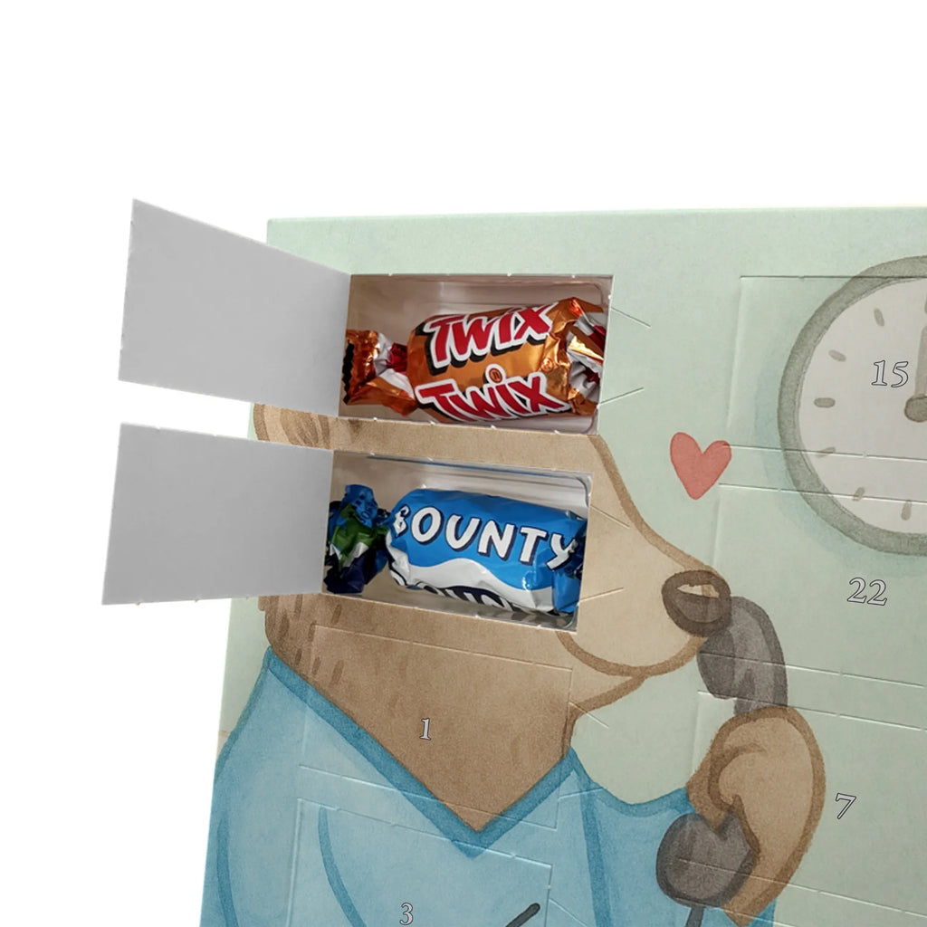 Chocolate advent calendar nursing assistant Passion Design gift, promotion, anniversary, retirement, sayings, job start, gift idea, best, farewell gift, profession, passing exam