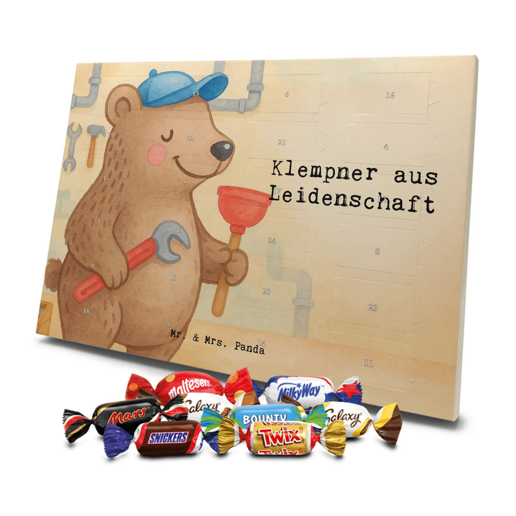 Chocolate advent calendar Plumber Passion Design gift, promotion, anniversary, retirement, sayings, job start, gift idea, best, farewell gift, profession, passing exam