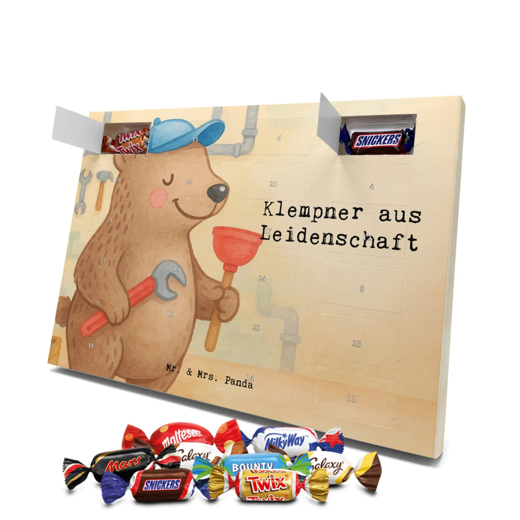 Chocolate advent calendar Plumber Passion Design gift, promotion, anniversary, retirement, sayings, job start, gift idea, best, farewell gift, profession, passing exam