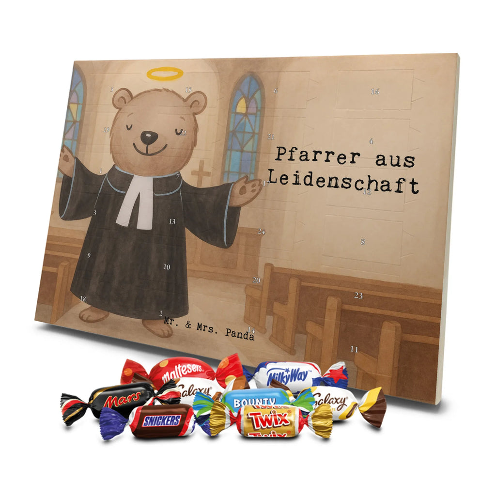 Chocolate advent calendar Pastor Passion Design gift, promotion, anniversary, retirement, sayings, job start, gift idea, best, farewell gift, profession, passing exam